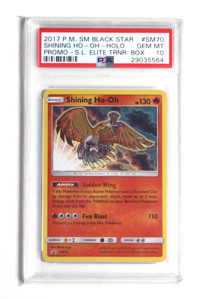 PSA 10 Gem Mint - HO-OH GX RAINBOW HOLO - Pokemon TCG