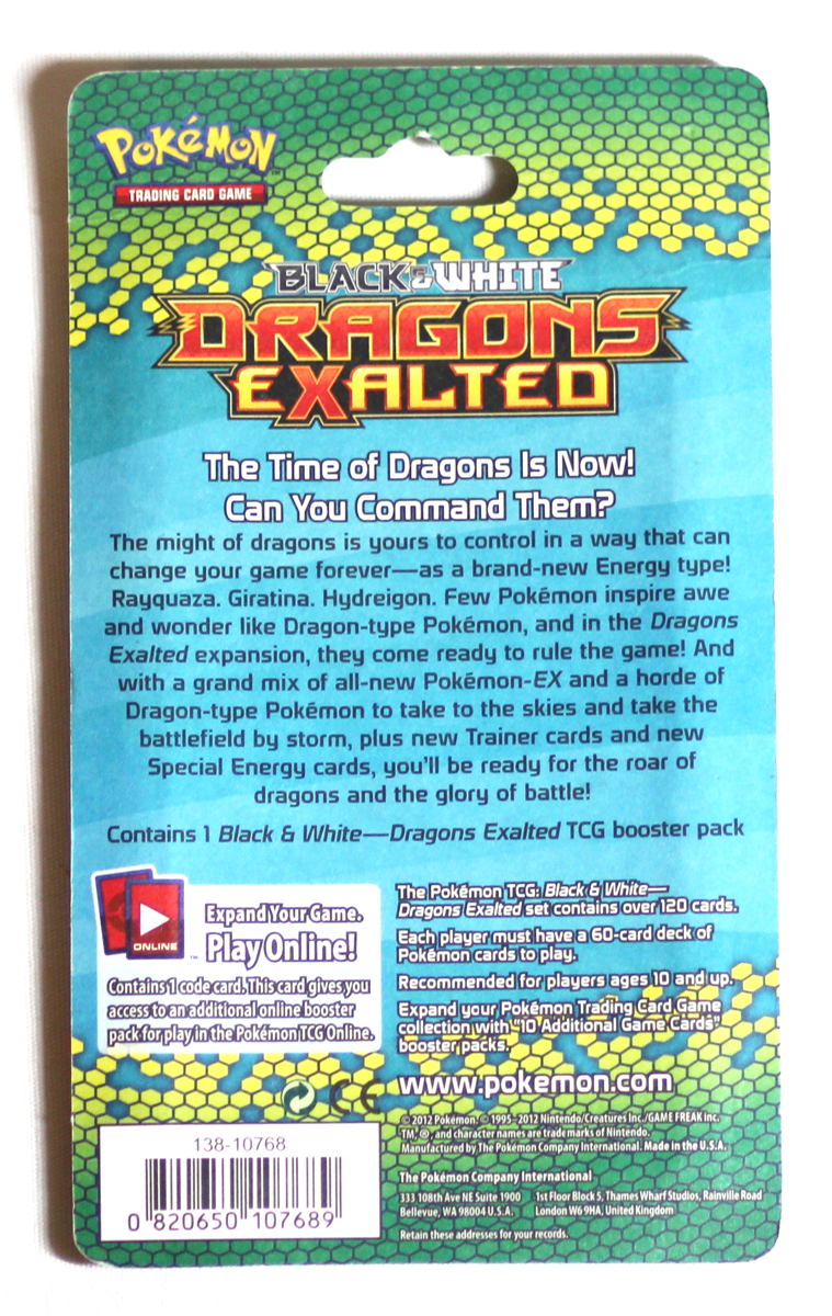 POKEMON B&W DRAGONS EXALTED BLISTER PACK – Pokefeens