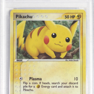 2004 Pokemon Ex Fire Red Leaf Green 74 Pikachu Refractor Psa 10 Card