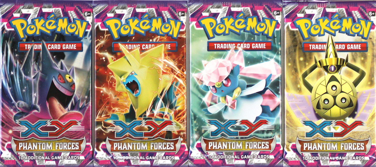 1x XY PHANTOM FORCES Booster Pack GUARANTEED UNWEIGHED sealed 2014 Pokemon cards 