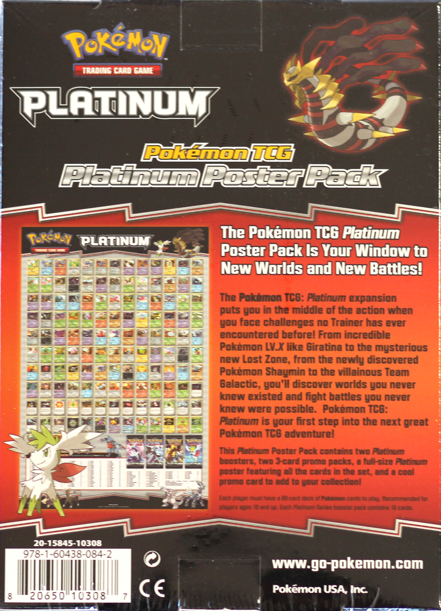 Pokemon Platinum Poster Pack Magnezone Promo Card & Booster Packs Sealed TCG 