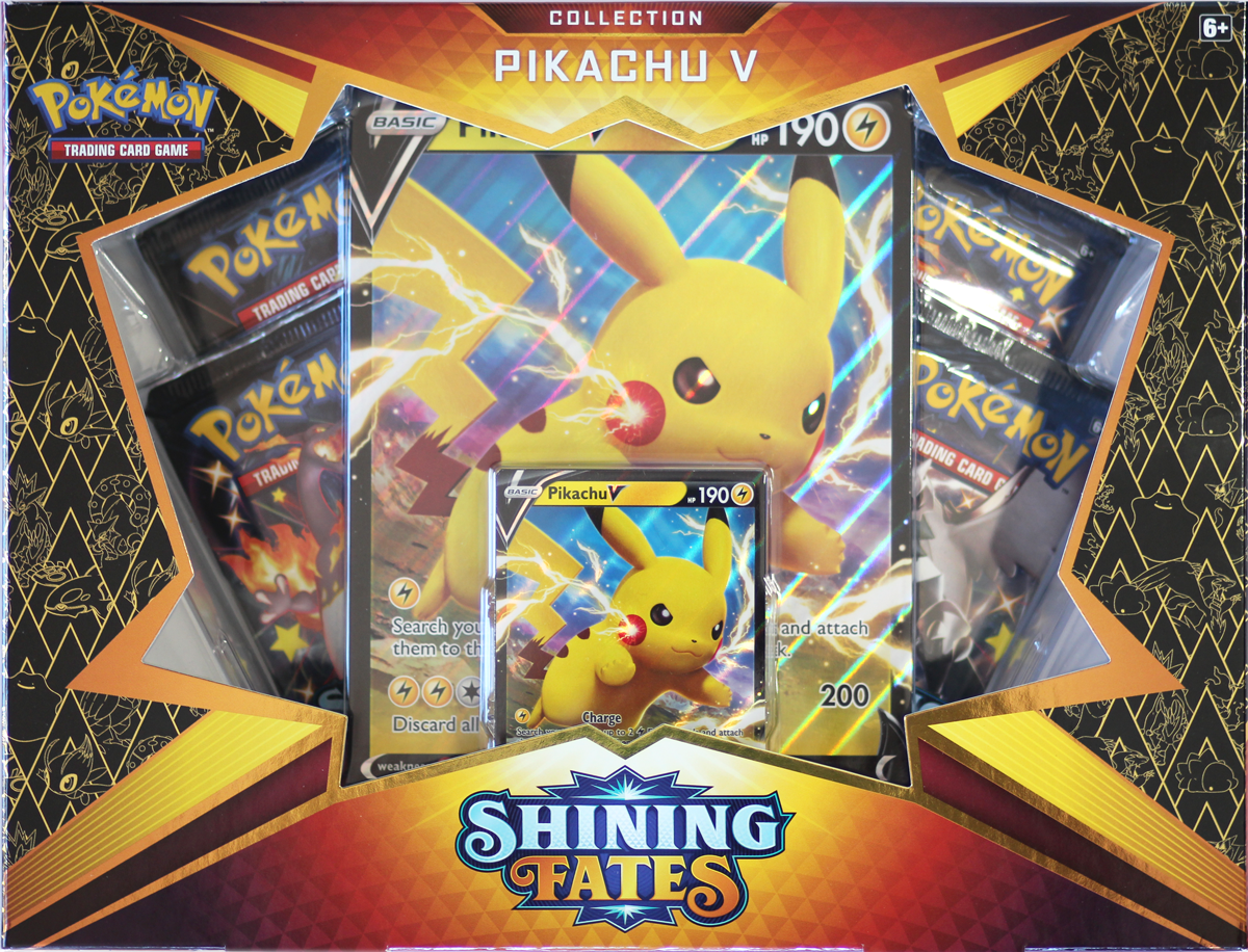 pokémon shining fates pikachu v collection box