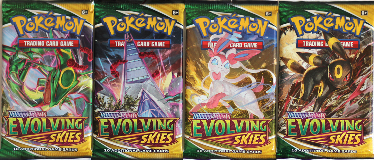 Pokemon: Sword and Shield- Evolving Skies Booster - 10 Cards per pack