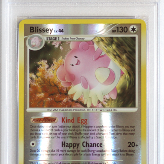 2007 POKEMON DIAMOND & PEARL- 52- PRE RELEASE LUXIO- PSA 7 CARD – Pokefeens